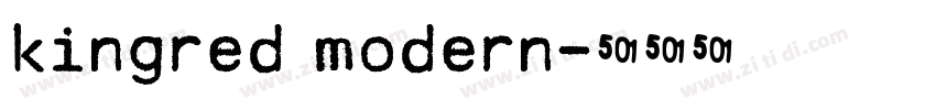 kingred modern字体转换